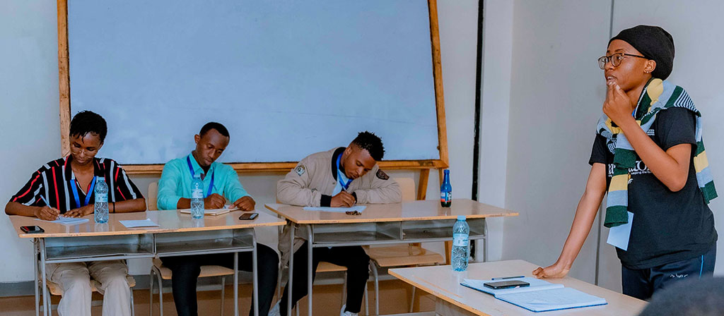 ALU Student during the debate