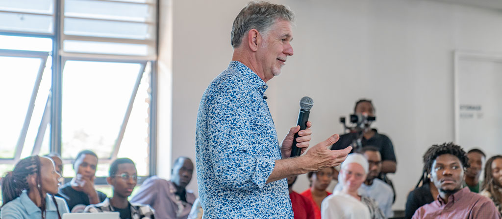 Reed Hastings speaking at ALU